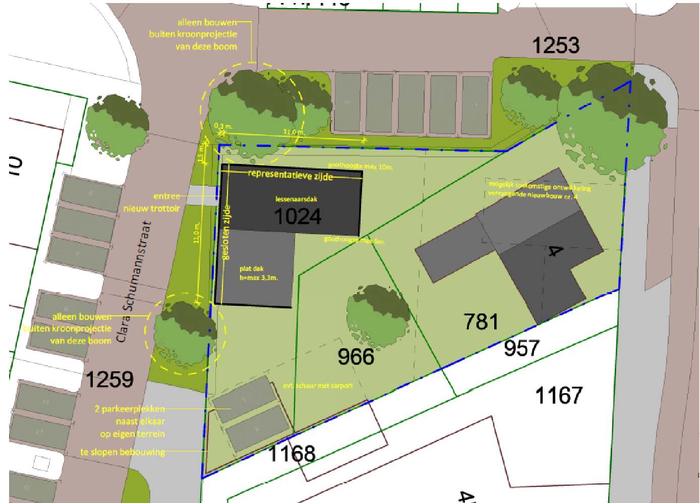 Eerste aanzet woonhuis